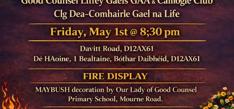 Please support the local “Áras Inse Chór” at the start of Bealtine