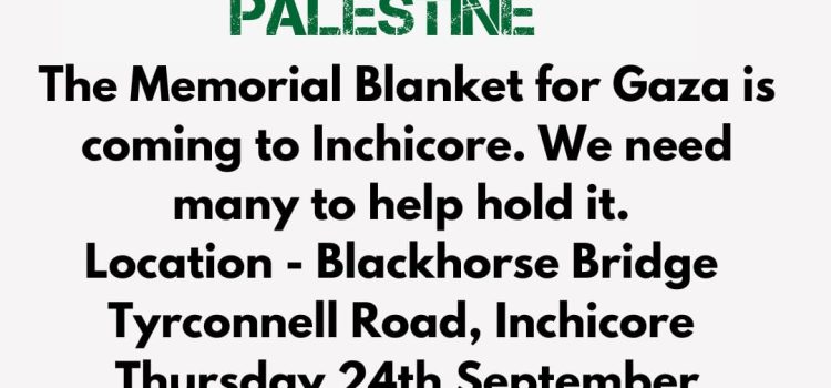 Free Palestine Blanket Comes To Inchicore